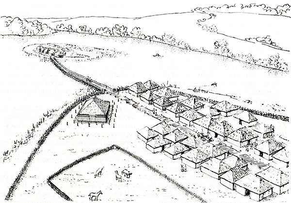 Поселение в Гросс-Раден (реконструкция)