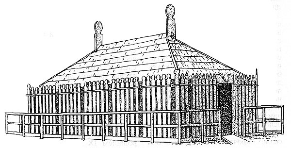 Славянский храм на поселении Гросс-Раден